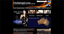 Desktop Screenshot of clubbingscene.com.au